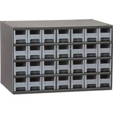 Tool Boxes AKRO-MILS 19228 Drawer Bin Cabinet with 28 Drawers, Steel, Polystyrene, 17 in W