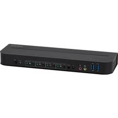 KVM Switches Monoprice displayport usb kvm switch, share 4 computers with 1 keyboard monitor