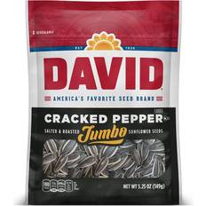 David sunflower seeds David Roasted and Salted Cracked Pepper Jumbo Sunflower Seeds, Keto