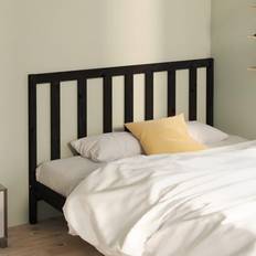 135.0 cm Headboards vidaXL black, 156 Solid Pine Bed Headboard