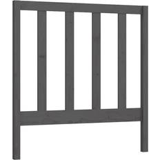 vidaXL grå 81x4x100 massiv furu Sänggavel