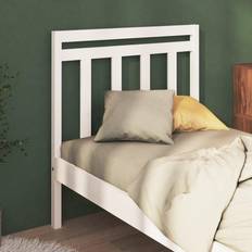 vidaXL Bed White Wood Pine Headboard