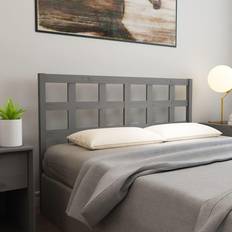 135.0 cm Headboards vidaXL grey, 156 Solid Pine Bed Headboard