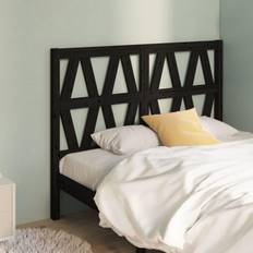 vidaXL black, 146 Pine Bed Bed Headboard