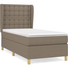 Double bed vidaXL taupe, 100 Box Spring Bed Double Bed Frame