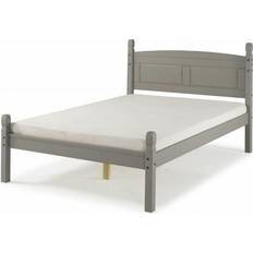 Mercers Furniture Corona Grey Wax Double Low Bed Frame