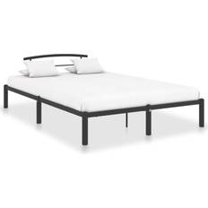 120cm - 200cm Bed Frames vidaXL Bed Frame Black