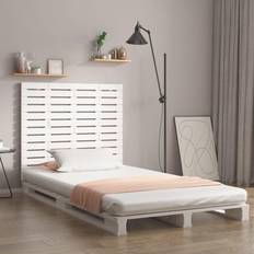 vidaXL white, 141 Solid Wood Pine Headboard