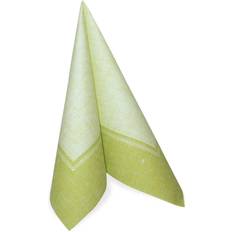 Papstar Serviettes "ROYAL Collection" pliage 1/4 40 cm x 40 cm vert clair "Linum"