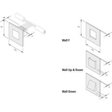 LED Wall Down Forsænket Væglampe 1.8W