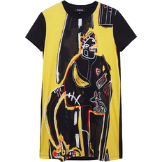 Desigual Artistic T-shirt Dress - Yellow