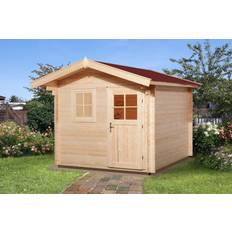 Weka Holzbau, Gartenhaus + Gartenschrank, Premium28 FT (Gebäudefläche )