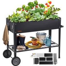 Macetas, Plantas y Cultivo VEVOR Raised Garden Bed 42.5 x 19.5 x 31.5 inch Galvanized Metal Planter Box