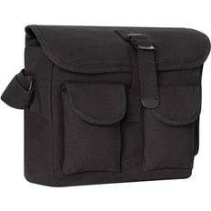 Canvas Skuldertaske Sort, One Size