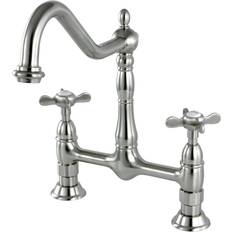 Kingston Brass KS1178BEX 8 Inch Centerset Kitchen Faucet Brushed Nickel