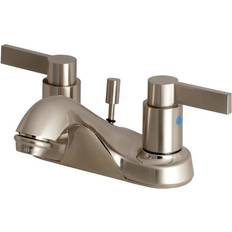 Nickel Bath Taps & Shower Mixers Kingston Brass FB562.NDL NuvoFusion 1.2 Brushed Nickel