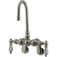 Kingston Brass CC85T8 Vintage Adjustable Center Wall Mount Tub Faucet Brushed Nickel