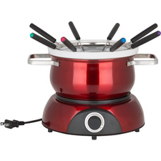 Gray Fondue Trudeau Scarlet 3-in-1 Electric Set RED