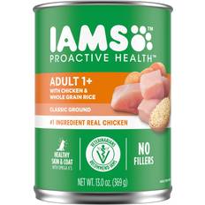 IAMS Dogs - Wet Food Pets IAMS Ground Dinner Canned Dog Food Case Chicken