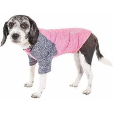 Petlife TSHL3PKMD Active Hybreed 4-Way Stretch Two-Toned Performance Dog T-Shirt