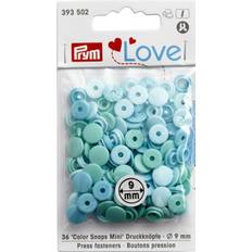 Blau Druckknöpfe Prym 393.502 Fasteners, Polyoxymethylen: 100% Mint, Einheitsgröße