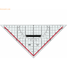 Rot Modellierwerkzeuge M R Geodreieck 25,0 cm