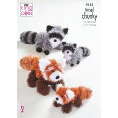 Red Yarn King Cole Toys Tinsel Chunky 9153