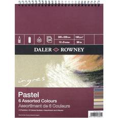 Paper Daler Rowney Ingres Pastel Spiral Pad 12X9, ASSORTED