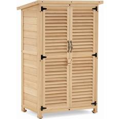 Outdoor storage shed Mcombo Wooden Cabinet, Tool Shed Outside (Building Area )