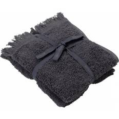 Blomus Frino Guest Towels Set of 2 30x50 cm Gæstehåndklæde Sort, Grå