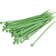 Green Cable Ties TRU Components 1593686 TC-KL20GYZ-30M203 Cable tie 203 mm 2.50 mm Green 100 pcs