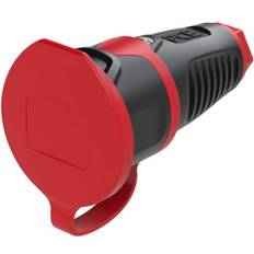 Rojo Adaptadores de viaje PCE 2411-sr Taurus2 Socket B/F