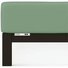 Heimtextilien Schlafgut Spannbetttuch Pure Bio Baumwolle Bettlaken Grün
