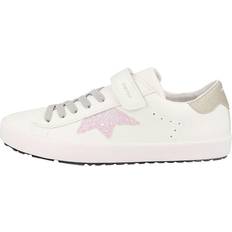 Geox Kilwi Girl Sneaker, White/PINK