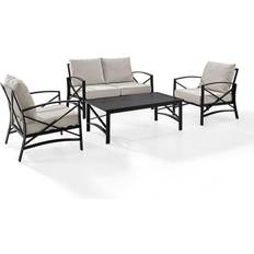 Patio Furniture Crosley Furniture Kaplan Collection Outdoor Lounge Set