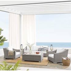 Aluminum Outdoor Lounge Sets modway Collection Outdoor Lounge Set