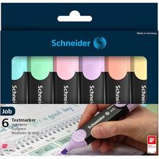 Job Pastel Highlighter Wallet 1-5mm 6-pack