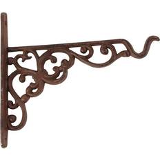 Esschert Design Wandhaken Wandhalter Blumentopf Hängekorb Gusseisen Vintage 20cm Krukke