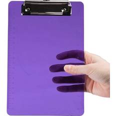 Small Plastic Memo Clipboards 6 x 9 Purple
