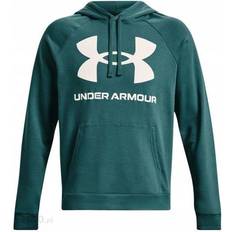 Under Armour Men's Rival Fleece Big Logo Hoodie - Coastal Teal/Onyx White