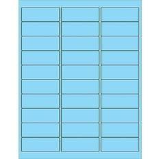 Tape Logic LL405BE 2.63 Fluorescent Pastel Blue Removable Labels Pack 3000