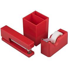 Red Staplers & Staples Jam Paper Desk Trio Pack Pen