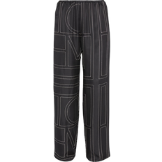 Silk Pajamas Toteme Monogram Pj Bottoms - Black