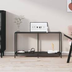 Svarte Avlastningsbord vidaXL black, 140 Console Table