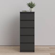 Furniture To Go Black Furniture Furniture To Go Naia Narrow 5 Chest of Drawer