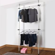 House of Home Telescopic 2-Tier Wardrobe Organiser Clothes Rack