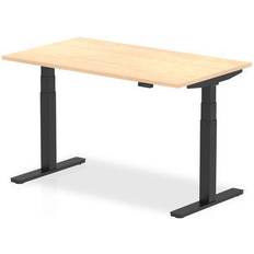 Black Writing Desks Dynamic Air 1400 Maple Top Writing Desk