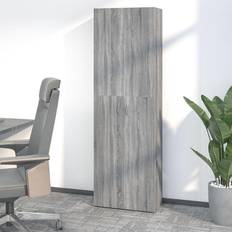 Mobili vidaXL Per Ufficio Grigio Sonoma 60 x 32 x 190 cm Legno Multistrato Armadio