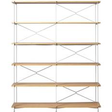 FDB Møbler A91 Nordhavn Shelving System Oak Nature Lacquered Silk Grey TB Book Shelf