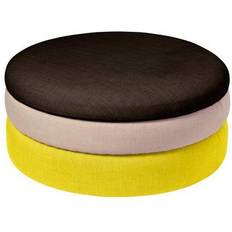 Negro Pufs Broste Copenhagen Pond 30 cm Yellow-beige-dark Grape Puf